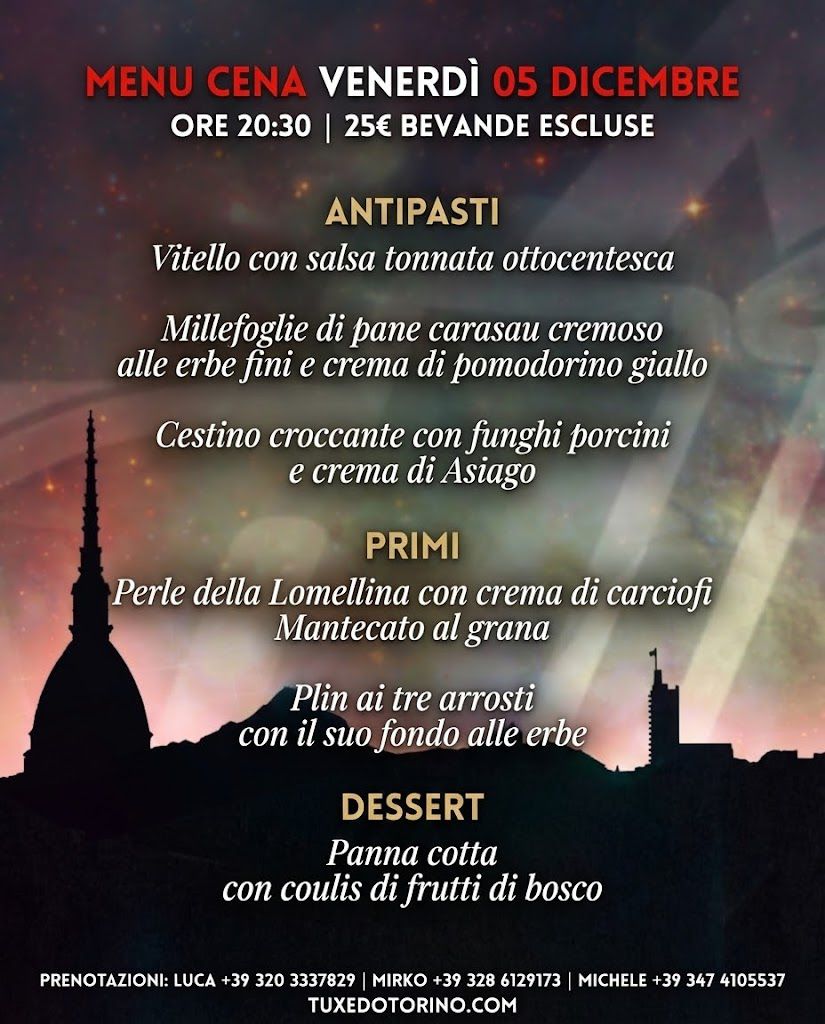 menu cena